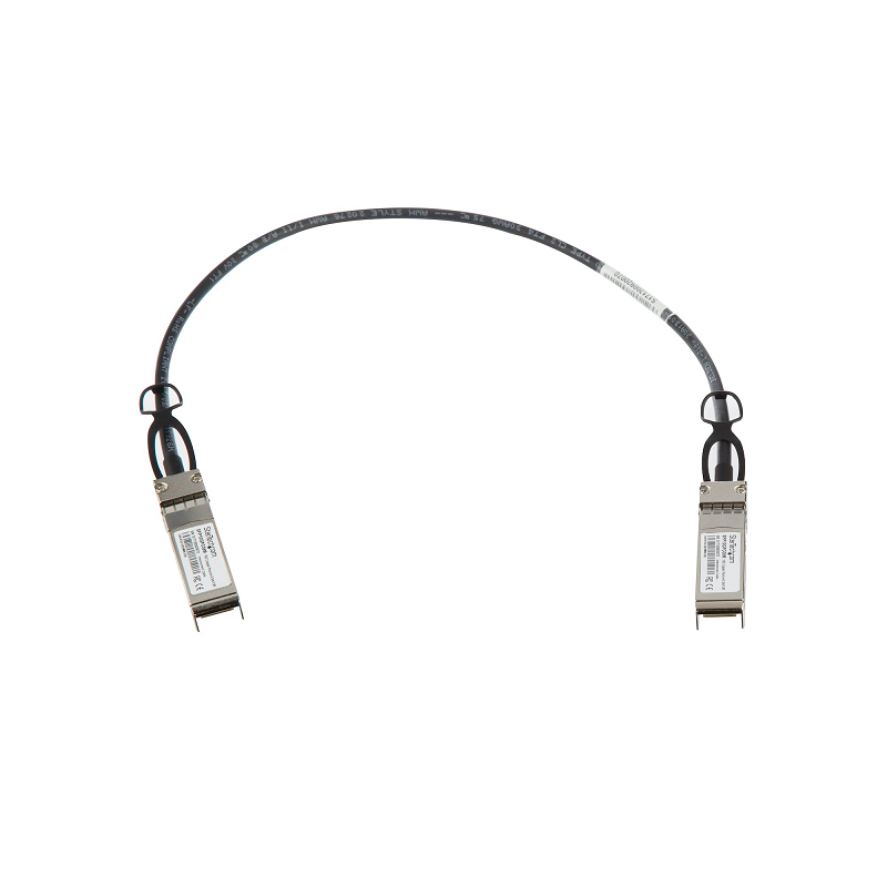 StarTech SFP10GPC05M 10 GbE SFP+ Copper DAC 10 Gbps Low Power Passive Transceiver 0.5m